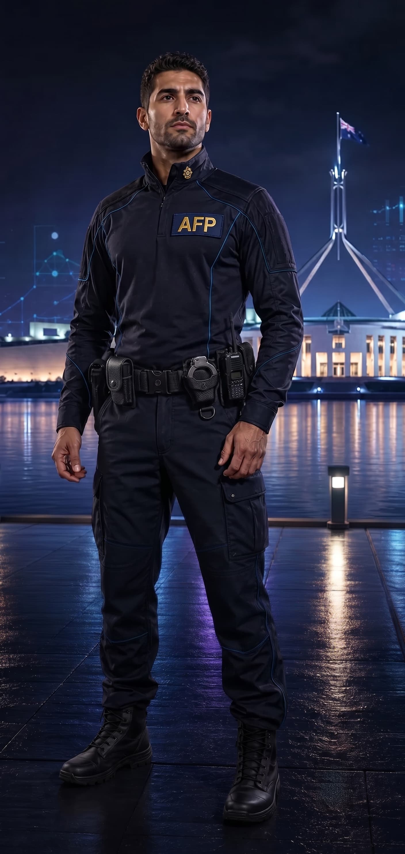 Original fictional Australian Federal Police career representative Recruit